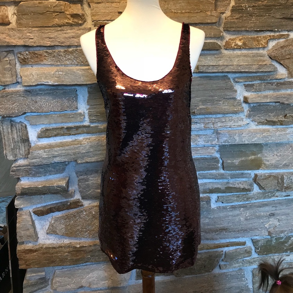 Joe’s jeans red sequin dress